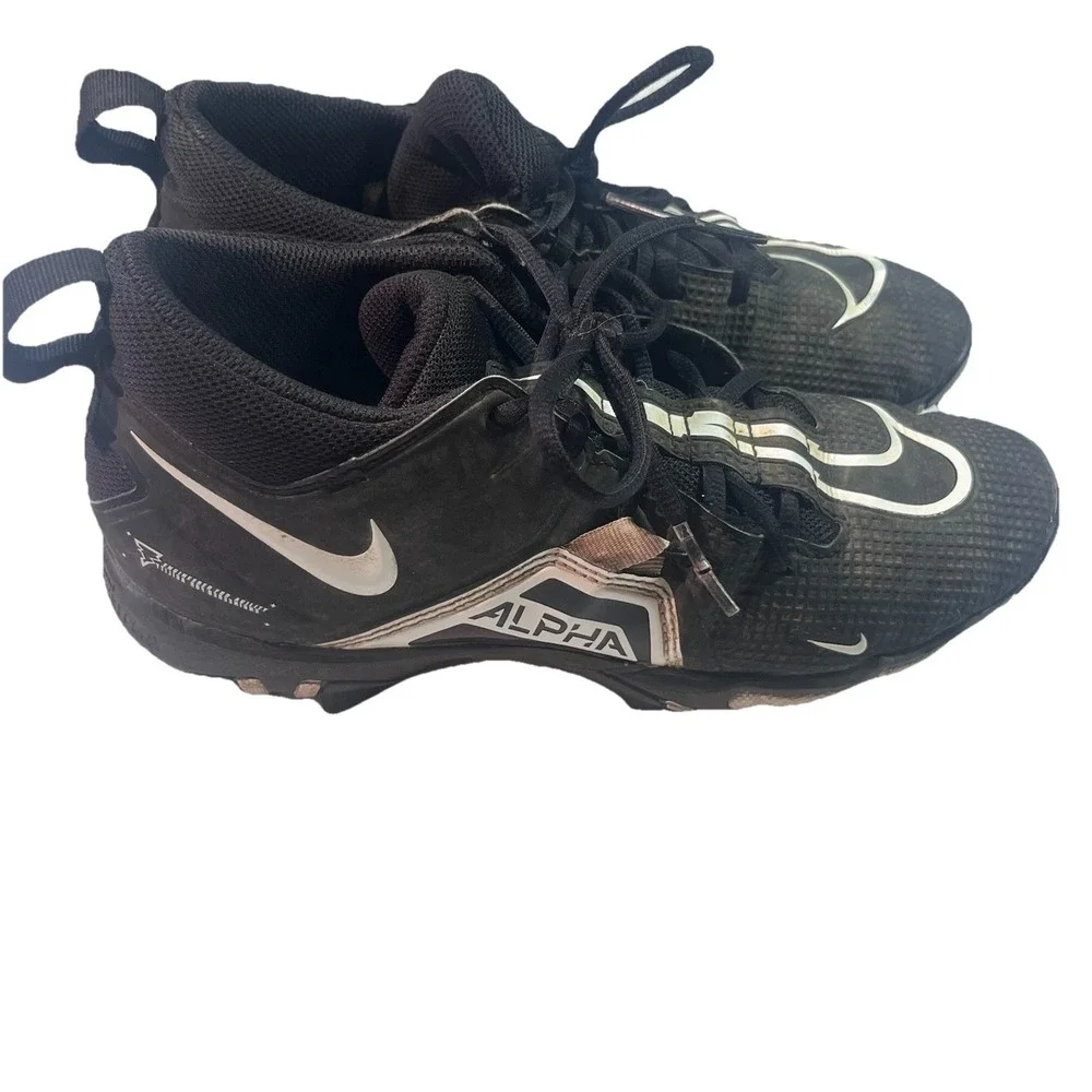 Bundle 2 Nike Alpha FastFlex Black Football Cleats US‎ Size 6.5 & 5.5 CV0582-001